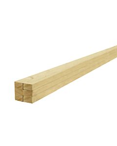 Pack de 6 listones de madera de abeto 200x3,80 cm