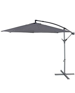 Parasol Excéntrico Malta Gris 253 x ø 298 cm