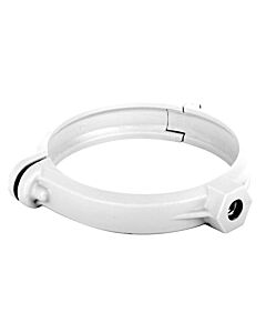 Abrazadera bajante blanco
