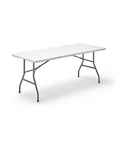 Mesa de jard&iacute;n plegable blanca Every 180x74cm