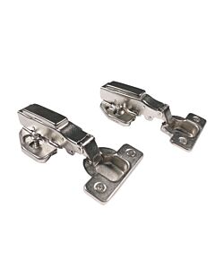Pack 2 bisagras 110º amortiguadas para puerta cocina