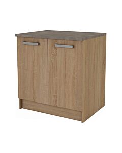 Mueble bajo para fregadero noa roble 80 cm