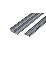 Kit guías correderas plata 180 cm