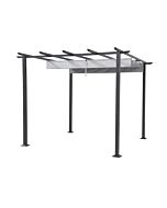 Pérgola metálica con toldo Pita 3x3 M