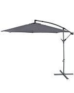 Parasol Excéntrico Malta Gris 253 x ø 298 cm