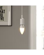 Pack de 3 bombillas led vela e14 470lm 4,2w luz cálida