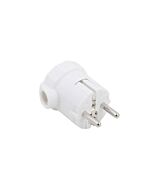 Clavija salida lateral 16a 250v blanca