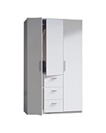 Armario 3 puertas blanco 203x117 cm