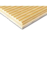 Placa de poliestireno extruído ranurado 125 x 60 x 4 cm