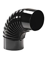 Codo esmaltado negro 90º ø 150 mm